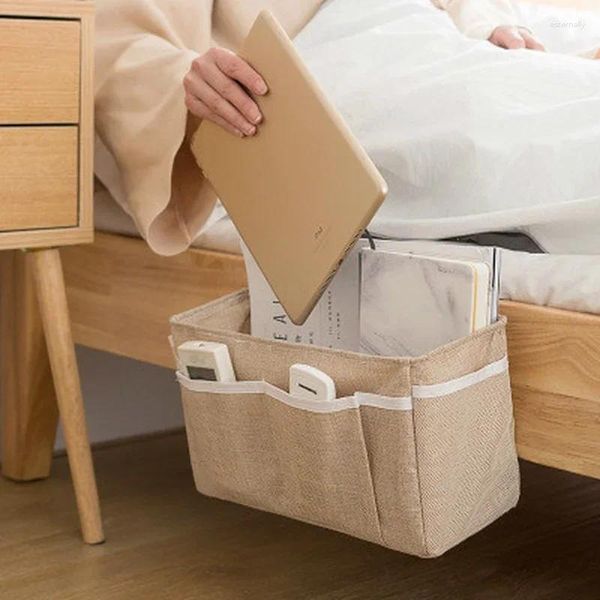 Lagerung Taschen Tragbare Baby Krippe Windel Organizer Leinen Bett Zubehör Nacht Hängende Tasche Tasche Organizador Beutel