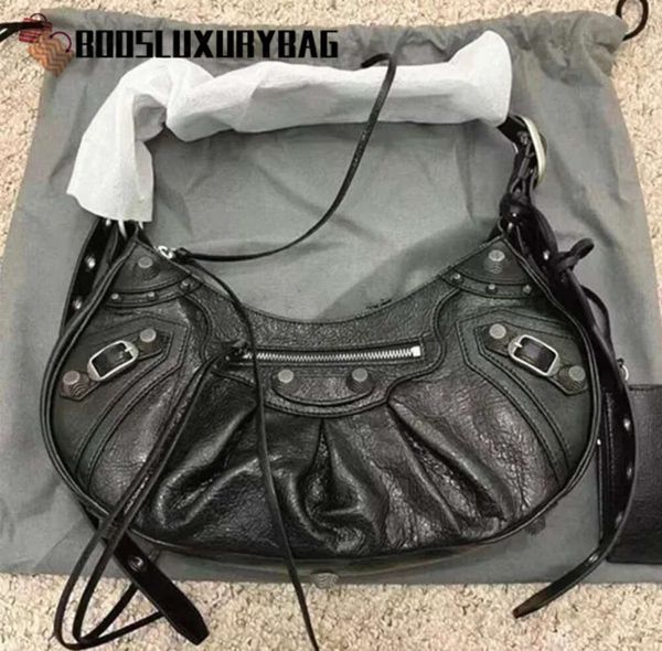 Mulheres Bolsas De Ombro Designer De Couro Genuíno Cagole Bolsa De Motocicleta Para Mulheres Luxo Moda Crossbody Rosa Mini Pequenos Crocodilos Preto Prata Vermelho Branco Com Caixa 55