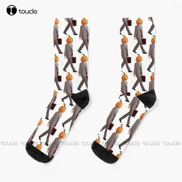Женские носки Dwight Shrute: сапоги Jack-O-Lantern, персонализированные индивидуальные носки унисекс для взрослых и подростков, подарок на Хэллоуин и Рождество