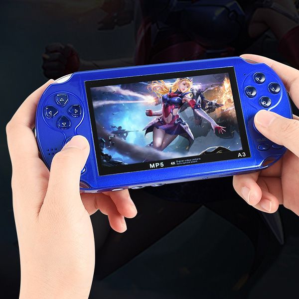 Console de jogos PS4 A3 Novo em folha com mais de 8000 jogos 1200mAH, jogos portáteis PMP de 8GB e 4,3 polegadas, suporta uma variedade de formatos de reprodutor de vídeo FM jogos portáteis