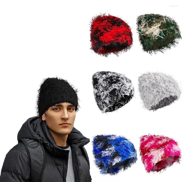 Beralar Sıkıntılı Balaclava Beanie Hat Nakış Özel Dokunma Etiket Etiketi Çimen Örgü Kayak Maskesi