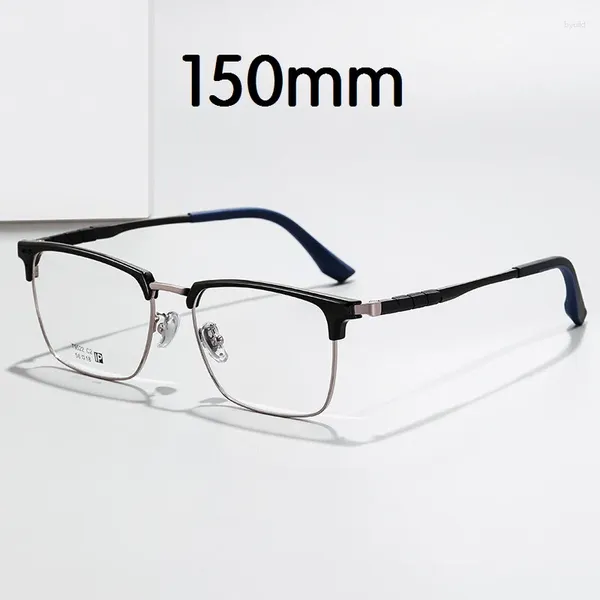 Sonnenbrille Vazrobe 150mm Titan Brillengestell Männliche Frauen Business Kurzsichtige Brille Männer Brillen für Rezept 0 -150 200 250 300