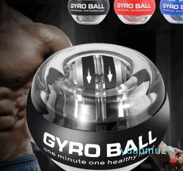 Impugnature Giroscopico Powerball Gamma di avvio automatico Gyro Power Polso Palla Braccio Mano Muscolo Forza Trainer Attrezzatura per il fitness Decom