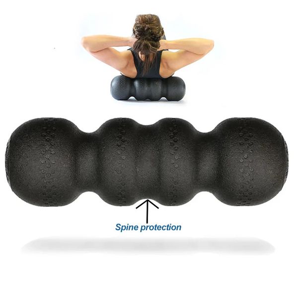 Bolas de ioga Rolo de espuma amendoim 45cm EPP alta densidade massagem nas costas pescoço recuperação muscular tecido profundo 231202