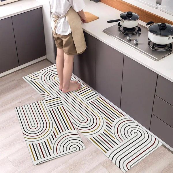 Tapetes Americano Estilo Boêmio Cozinha Tapete Entrada Capacho para Sala de Estar Tapete Casa Quarto Chão Corredor Varanda Tapete Anti-Slip