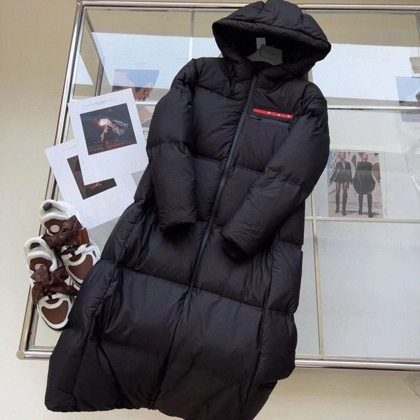 piumino da donna parka designer giacca a vento invernale stile lungo caldo stampa cappotti capispalla lettera S M L R80o #