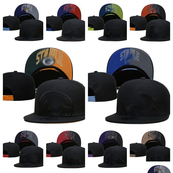 Snapbacks Оптовая дизайнерская шляпа Ball Hat All Team Logo Sport Hats Snapback Вышивая сетка сетка хлопковые буквы футбольные шапочки классический бедный Dhndo