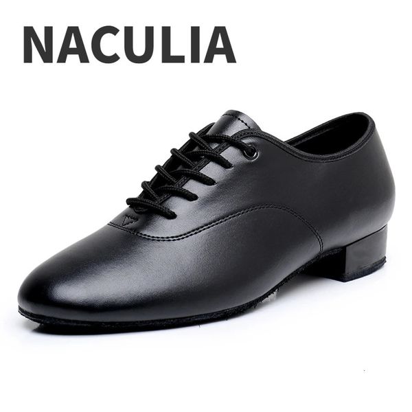 Tanzschuhe Herren Tanzschuhe Latein Modern Dance Hall Tango Kinder Herren National Standard Tanzschuhe Schwarz Farbe Weiß Niedrige Absätze 2,5 231202