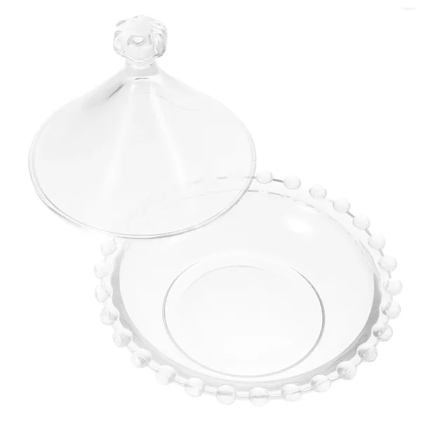 Bakeware Araçları Cam Kek Stand Tabağı Kapak Gıda Standları Ekran Partisi Doğum Günü Dekorasyon Kız Mini Cupcake Dome Tepsi Depolama