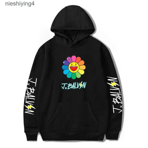 Herren Hoodies Sweatshirts Sun Flower J BALVIN Hoodie Männer Damen Mode Sweatshirt Hoodies Kinder Kleidung Junge Mädchen Trainingsanzug Hip Hop Hoodie Kinder Mantel T221008 XJGG