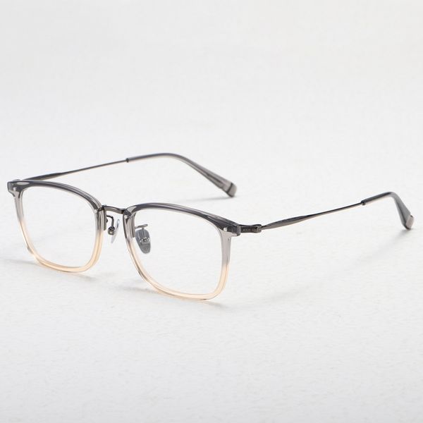 Optische Brillen für Männer und Frauen, Retro-Designer, FOSTER2, modische Acetat-Fiberglas-Rahmen, europäischer und amerikanischer ovaler Stil, Anti-Blaulicht-Linsenplatte mit Box
