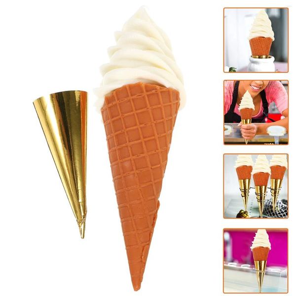 Decorazione per feste Simulazione Gelato Cono finto Giocattolo Giocattoli da campeggio per bambini Modello simulato Prop Modelli di visualizzazione di dessert PVC Bambino interessante