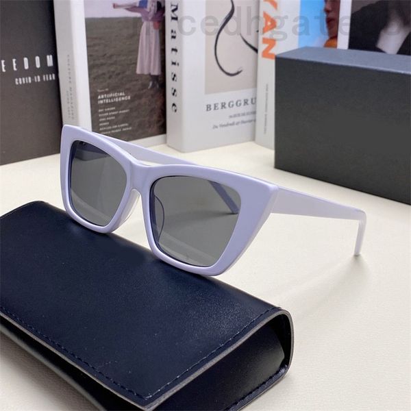 Mens designer óculos 276 mica mulheres óculos de sol moda retro gato olho forma quadro gafas de sol verão lazer gato olho quadro óculos de sol casual ga033