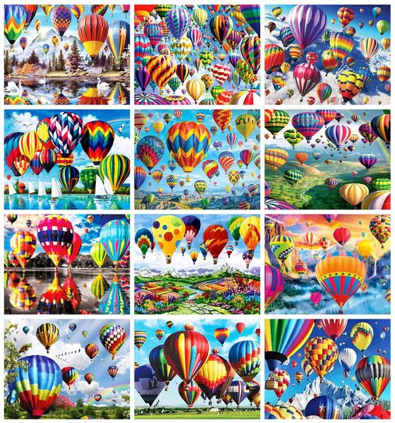 Evershine Full Square Pırlanta Boya Balon 5D DIY Elmas Nakış Çapraz Dikiş Kiti Peyzajı Ev Dekorasyonu9727450