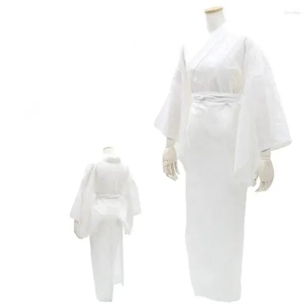 Roupas étnicas Mulheres Respirável Roupa Interior Kimono Inside Wear Robe para Homens Tradicional Japonês Cosplay Yukata Casa Pijama Roupão