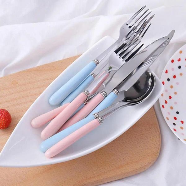 Couteaux couverts cuillère réutilisable Accessible poli miroir coupe fourchette dîner Gadget de cuisine