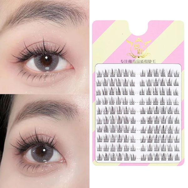 Cílios Postiços 10 Pares Fada Cílios Postiços Pequeno Diabo Cílios Individuais Extensão Naturalmente Calor Bonded Cluster Lashes Ferramentas de Maquiagem 231201