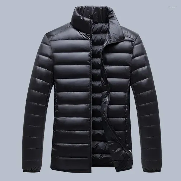 Herrenjacken Winter Frühling Männer Daunenjacke Warm Stehkragen Große Größe 10XL 8XL Sportmantel Übergroße Outwear Marineblau 54 60