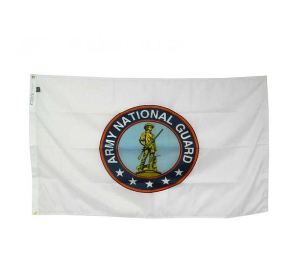 Bandiera della guardia nazionale dell'esercito 3x5ft stampa poliestere club sport di squadra al coperto con 2 occhielli in ottone8553176