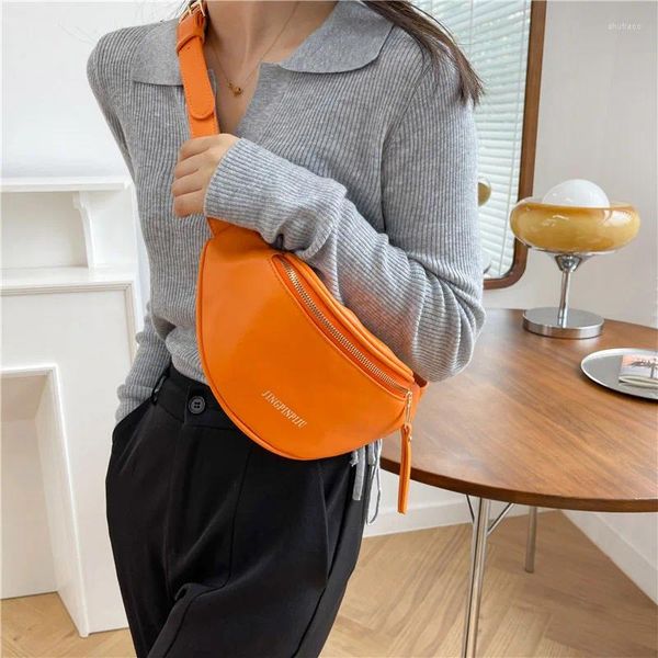 Bel Çantaları Lüks Markalar Kadınlar Deri Fanny Pack Moda Kemer Çantası Yüksek Kaliteli Bayanlar Omuz Crossbody Göğüs