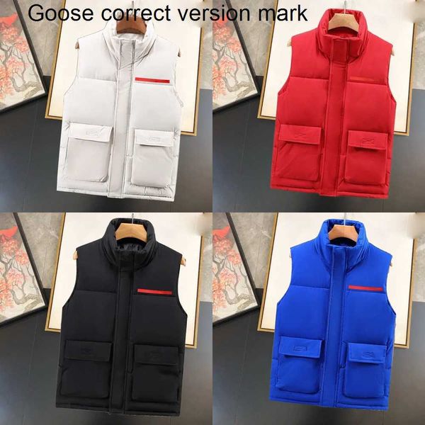 Coletes masculinos moda masculina colete para baixo colete de algodão designs e mulheres sem jaqueta sem mangas soprador outono inverno casacos casuais casais coletes manter casaco quente grande si