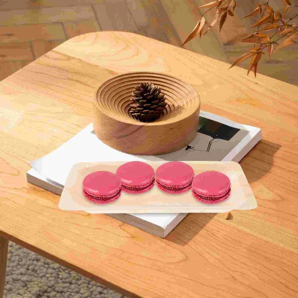 Set di stoviglie 8 pezzi Piatto piano in legno Vassoio creativo Piatti snack Disco usa e getta di frutta sushi