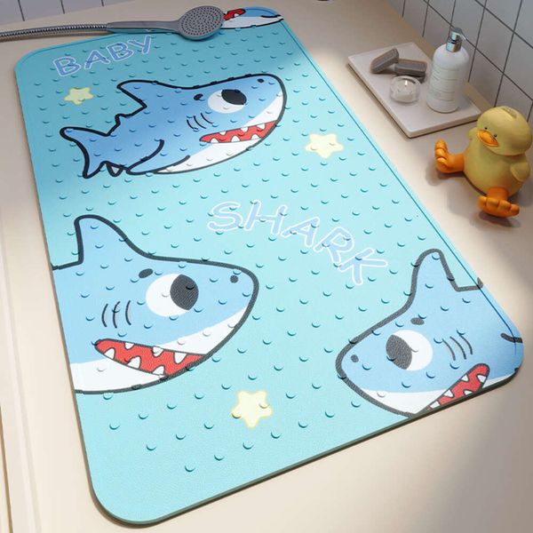 2023 Cartoon Badezimmer Rutschfeste Bodenmatte Fuß Saugnapf Wasserdicht Duschbadewanne PVC