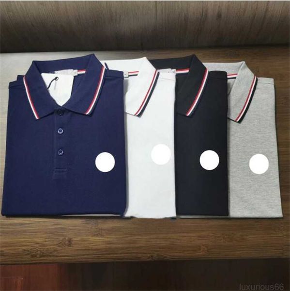 Poloshirt Herren T-Shirt Designer Polo Luxusmarke Hemden Damenmode Kurzarm reine Baumwolle Briefdruck Design 20 Farben Großhandelspreis fff