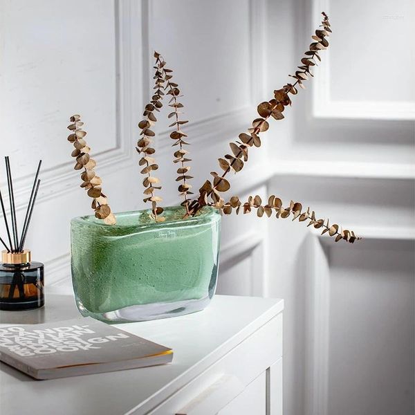 Vasi Vaso di cristallo Semplice decorazione del soggiorno Ingresso di fascia alta Lux Flower
