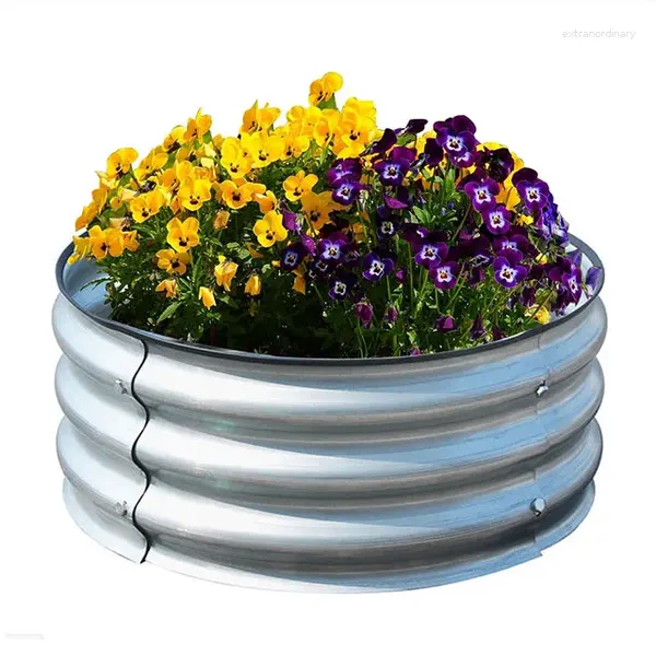 Vasos Amarelo Berçário Porcelana Etiqueta Ervas Jardinagem Design Personalizado Tamanho Estilo - Camas de Flores Galvanizadas Mergulhadas