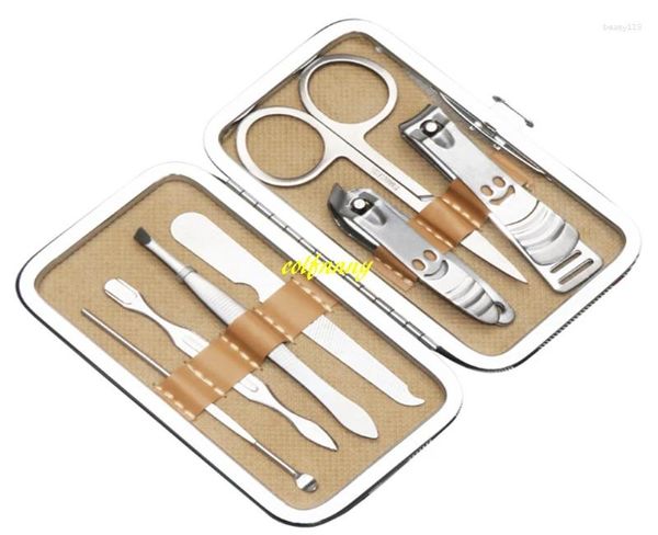 Kit Nail Art 240 set/lotto Est 7 pz/set Kit Clipper Pedicure Forbici Pinzette Coltello Pick Utility Strumenti per manicure Sorriso Cutter