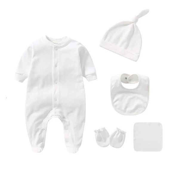 Completi Born Baby Pagliaccetti Guanti Cappelli Calzini Set 100 cotone Stampa Unisex Ragazza Ragazzo 231202