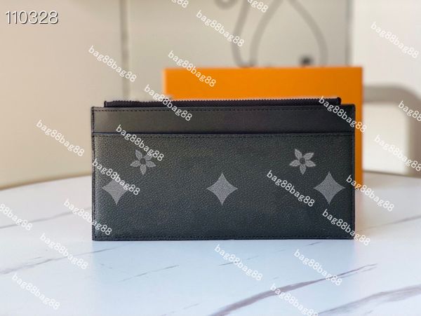 2023 Nova Moda Slim Bolsa Designer Carteira Luxo Homens Senhoras Embreagem De Couro de Alta Qualidade Clássico Carta Moeda Bolsa Titulares de Cartão 80348 Slim Purse