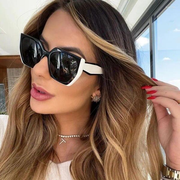 Sonnenbrille Mode Marke Designer Damen Unregelmäßig Quadratisch Herren Retro Modern Cat Eye