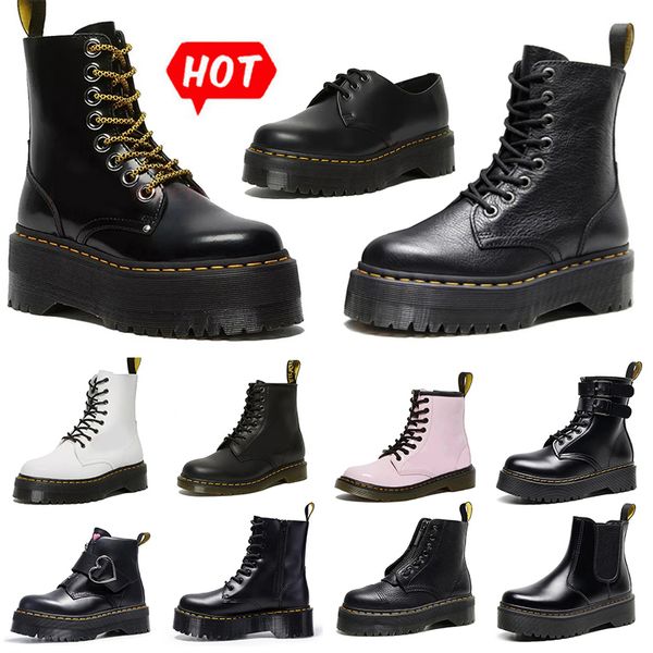 Dr Martens Dr Martins Boots Designer Doc Martens Men Women Platform Sneakers Doc Martens Woman Boot Black【Code ：L】Snow Winter Mens Booties Warm Luxury Shoes