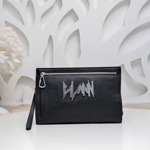 Bal Main Brand Herren-Clutch-Tasche B-Buzz 23 Logo B Designer-Tasche aus echtem Leder, modisch, OOTD 31,21,3 cm