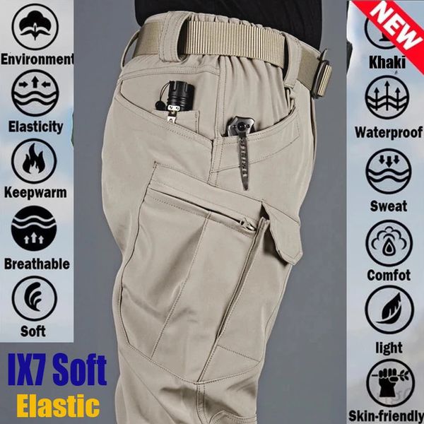 Pantaloni da esterno Uomo Primavera Autunno Elastico Esercito Militare Pantaloni tattici Campeggio Trekking Pesce Climb Pantaloni da esterno Quick Dry Palestra Sport Pantaloni sportivi 231202