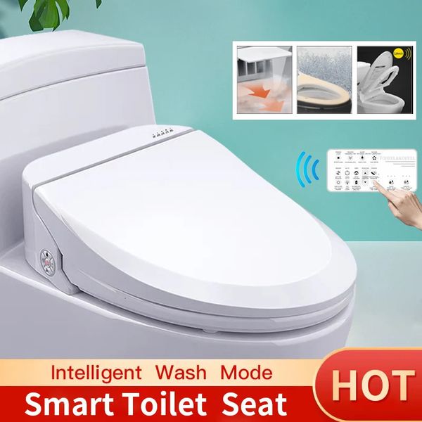 Toilettensitze FOHEEL ELEKTRONISCHE BIDET -Abdeckung Smart Seat Intelligente Sofortheizung Badezimmer Gesundheitswesen 231202