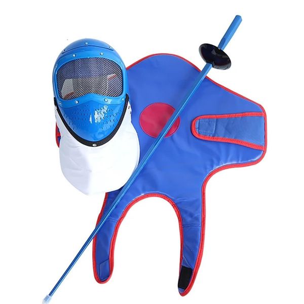 Altri articoli sportivi Uniforme da scherma Tuta per bambini Attrezzatura da allenamento Casco in plastica Maschera Gilet Protezione 231202