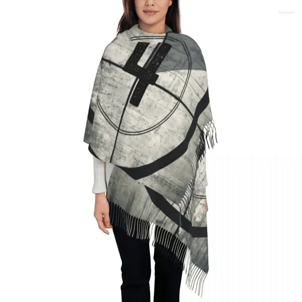 Ethnische Kleidung Damen Lange Four Seconds To Go Schals Frauen Winter Dicke Warme Quaste Schal Wraps Kamera Kino Schal