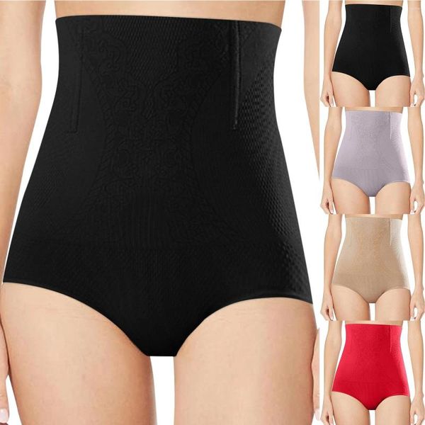 Shapers femininos primavera e verão emagrecimento cintura alta corpo moldar calças curtas traje cor sólida fina confortável apertado cuecas