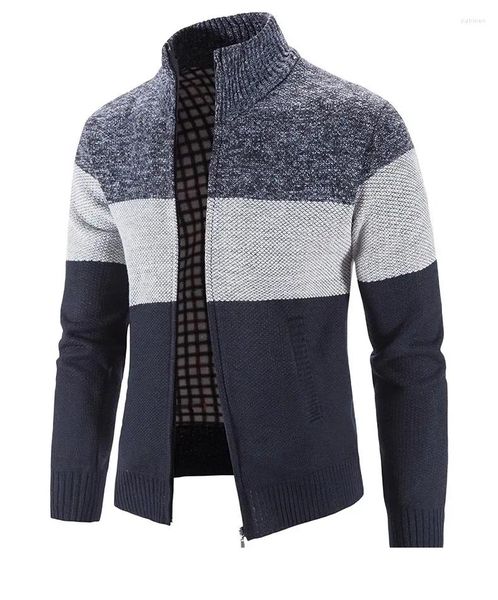 Мужские свитера, кардиганы, одинаковые цвета, повседневная и модная вязаная куртка, высококачественная деловая теплая мужская куртка