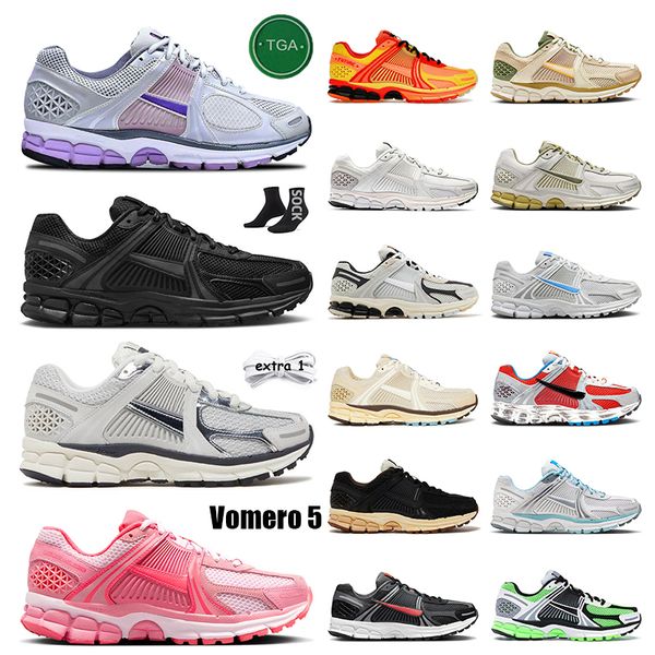 2024 OG Fashion Vomero 5 Scarpe da corsa Vast Grey Photon Dust Metallic Silver Donna Uomo Scarpe da ginnastica Nero Phantom Rosa Schiuma Light Bone Neutral Olive Runners Sneakers