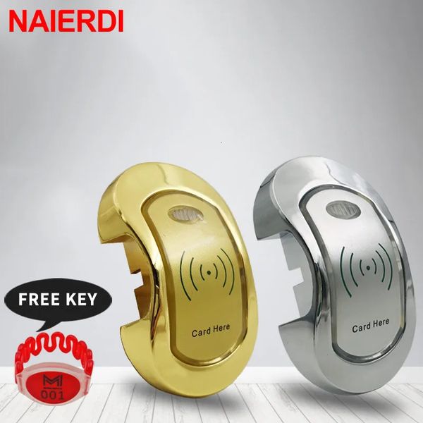 Fechaduras de porta NAIERDI Smart RFID Digital Lock Sauna para Spa Piscina Ginásio Armários Eletrônicos com Chave Mestra 231202