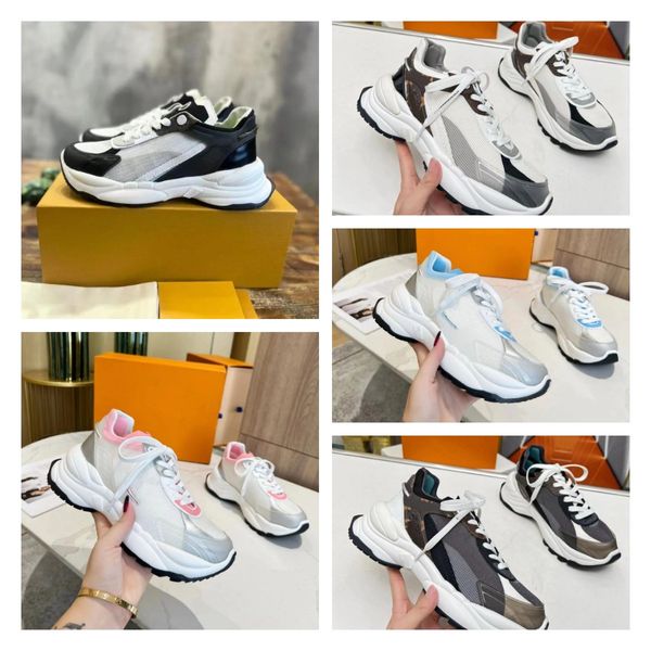 Designer Run 55 Scarpe casual Sneaker Uomo Donna Run Away Sneaker Moda classica Scarpe in pelle di gomma di alta qualità Scarpe sportive da esterno con suola spessa