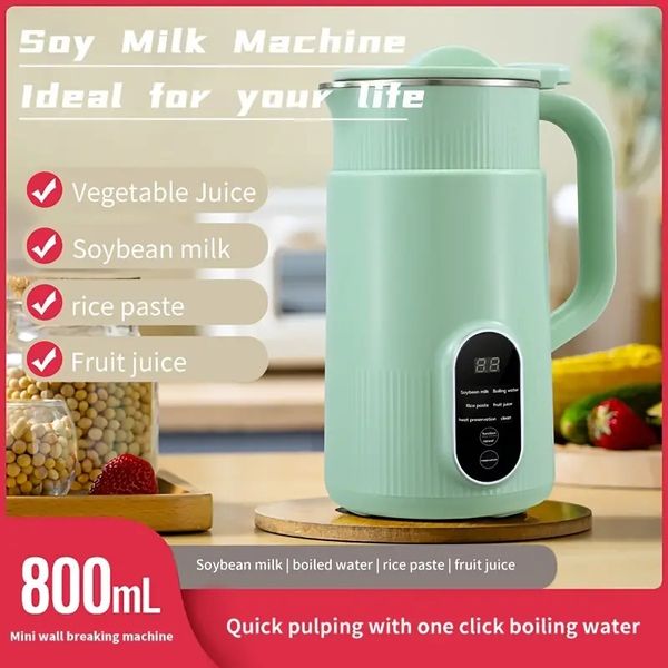 Macchina per latte di soia, Macchina per latte di noci 27 once, Latte di mandorle, avena, cocco, soia o vegetale fatto in casa e bevande non casearie, Bollire e frullare porzioni singole, Acciaio inossidabile