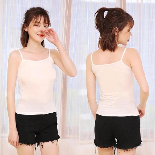 Camisoles tanques mulheres superior primavera colete estilingue sexy effen cor y2k