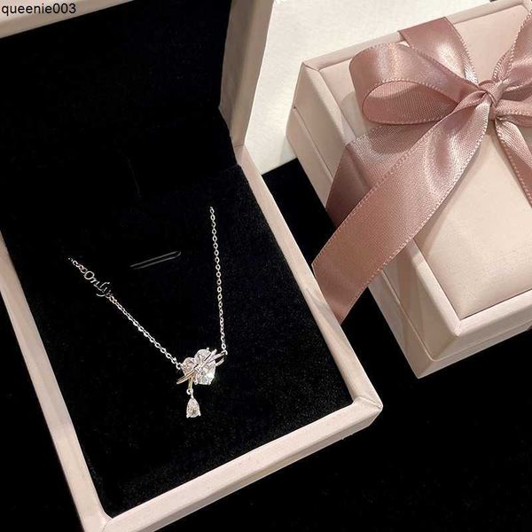Дизайнерское ожерелье, подвеска, роскошный подарок, стерлинговое серебро, цепочка любви, сладкий и