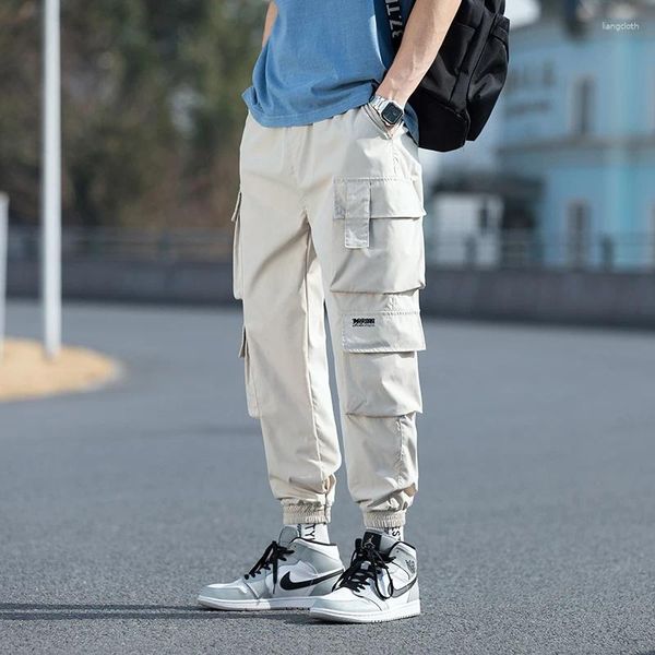 Männer Hosen 2023 Übergroße Männer Cargo Streetwear Schwarz Herren Jogging Jogginghose Casual Elastische Taille Harem Männlich Große Größe 5XL