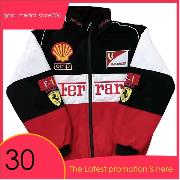 Мужская гоночная куртка F1 в стиле ретро, американская куртка для велоспорта, мотоцикла, бейсбола, уличного хлопкового костюма, осенне-зимняя обувь Af1, куртка F1 598